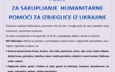 Poziv mještanima Mihovljana za sakupljanje humanitarne pomoći za ...