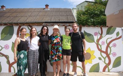Gradu za rođendan, mladi oslikali mural u Čakovcu