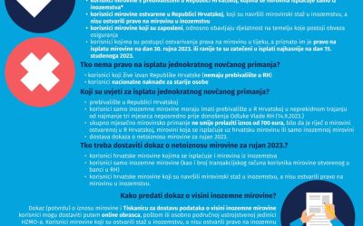 Odluka o isplati jednokratnog novčanog primanja korisnicima ...