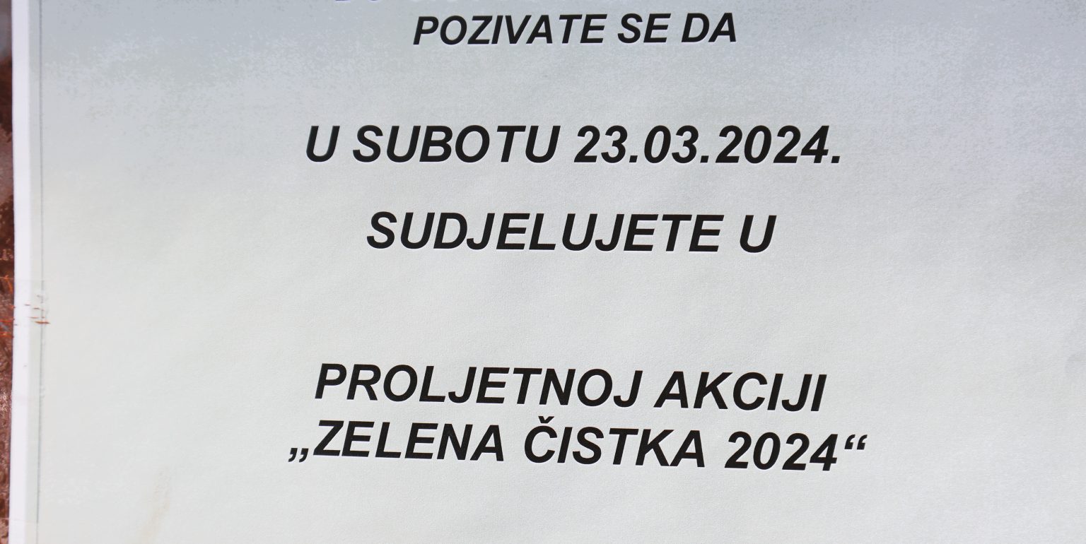 zelena čistka – najava