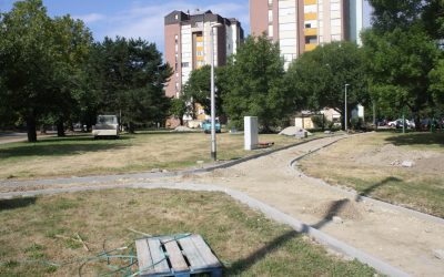 Uređuju se pješačke staze u Ulici Ivana pl. Zajca u Čakovcu, ...