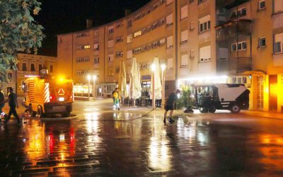 Noćno čišćenje i pranje središta Čakovca