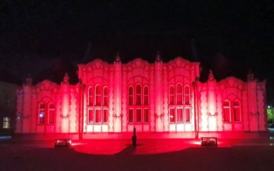Osvjetljavanjem Doma sindikata crvenom bojom i Čakovec se ...