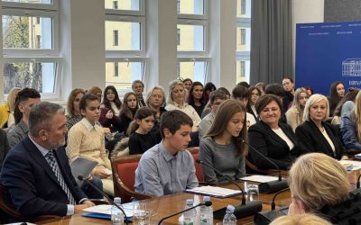 Čakovečki dječji vijećnici u posjetu Hrvatskom saboru