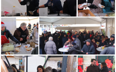 Podjela prženih srdela na Franjevačkom trgu u Čakovcu – kiša nije ...