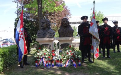 Položeni vijenci podno spomenika hrvatskim junacima u Bečkom ...