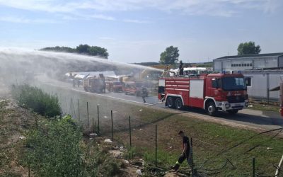 Ugašen požar na totovečkom odlagalištu otpada